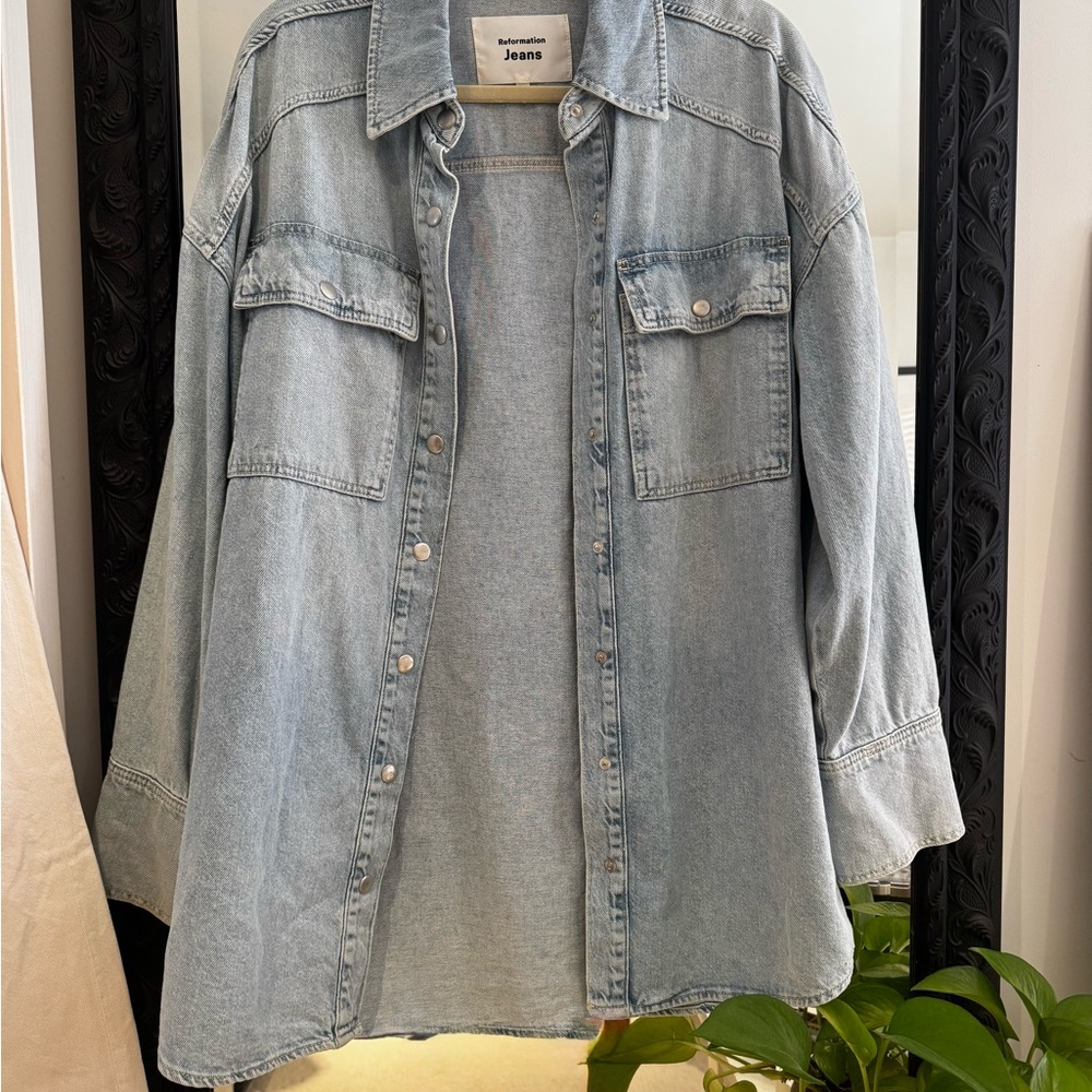 Reformation Ace Oversized Jean Shirt Jacket
